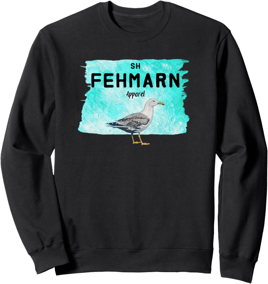 Fehmarn Design - Möwe lustig - Ostsee Geschenk Motiv Sweatshirt