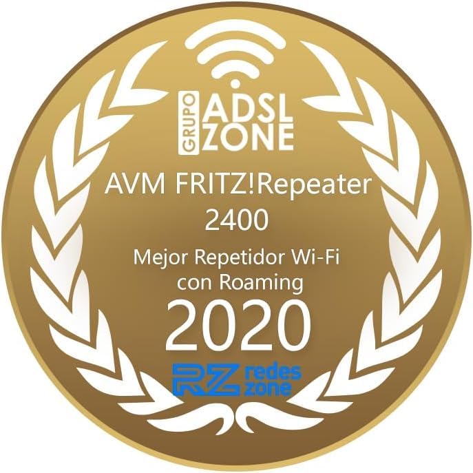 AVM FRITZ!Repeater 2400 International, WLAN Mesh Repeater N+AC, Dual Band, bis zu 1.733 MBit/s (5 GH