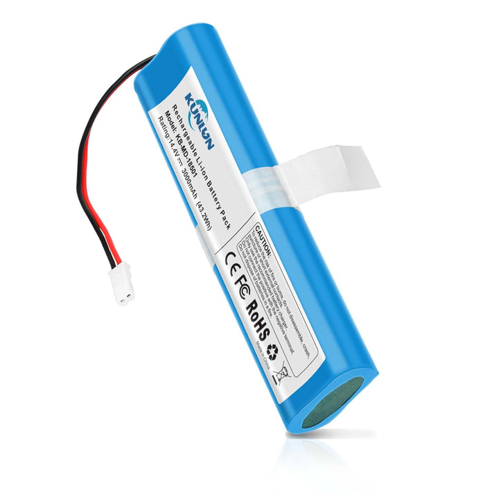 KUNLUN 3000mAh 14.4V Ersatzakku für iLife V3s Pro V50 V5s Pro V8s X750 für Medion MD 18500, MD 18501