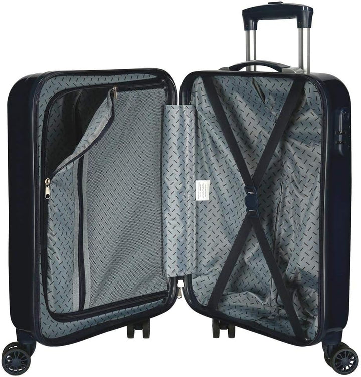 Disney Minnie Rainbow Kabinentasche, Blau, 37 x 55 x 20 cm, starrer ABS-Kombinationsverschluss seitl