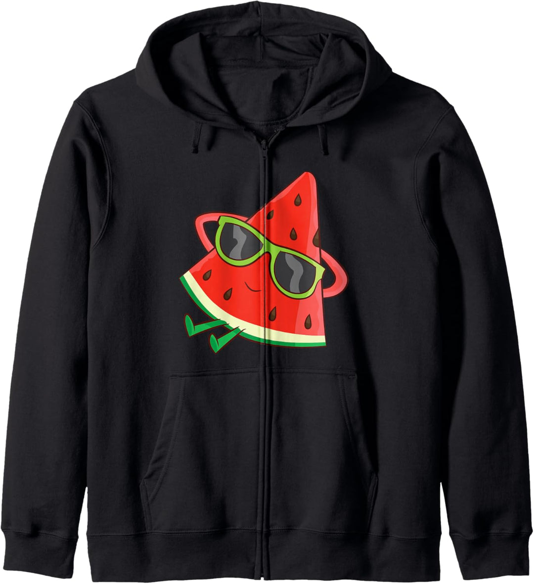 Wassermelonen Sommer Melone Wassermelone mit Sonnenbrille Kapuzenjacke