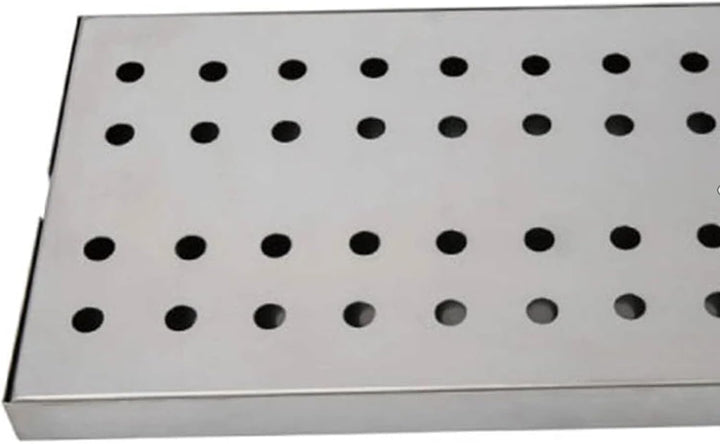 Tropfblech Abtropfblech Tropfschale Edelstahl 600x190x33 mm - Auffangschale mit Rändern für Bar Knei