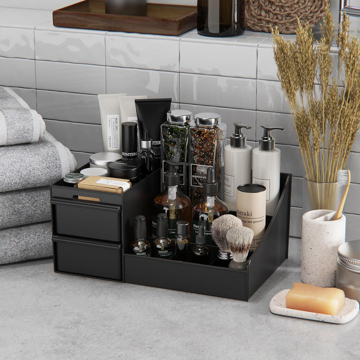 Make Up Kosmetik Organizer mit Schubladen, Makeup Organizer Aufbewahrung Kosmetikbox für Waschtische
