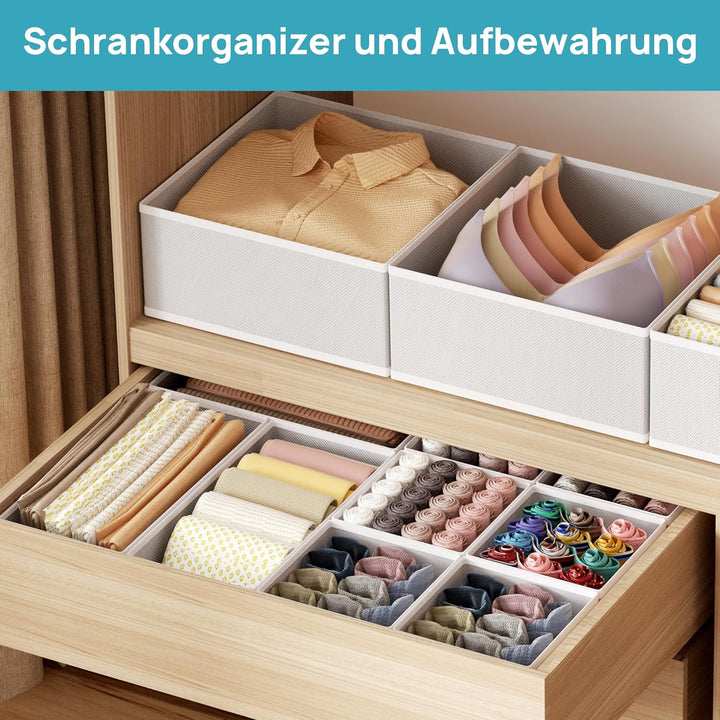 Vtopmart 12 Pack Kleiderschrank Organizer, Faltbare Schrank Organizer Kleiderschrank, Aufbewahrungsb