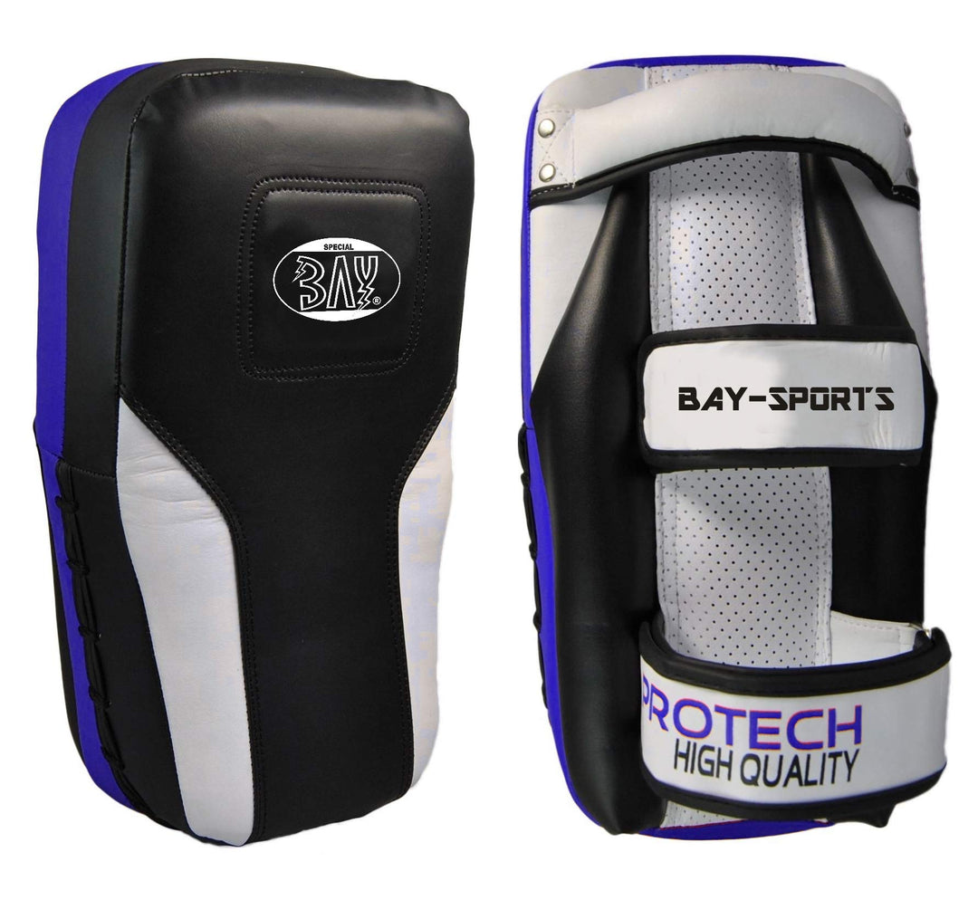 BAY LEDER PRO TECH Arm-Pratzen, Handpratzen, Armschlagpolster, vorgekrümmt, schwarz, Pratzen, krumm,