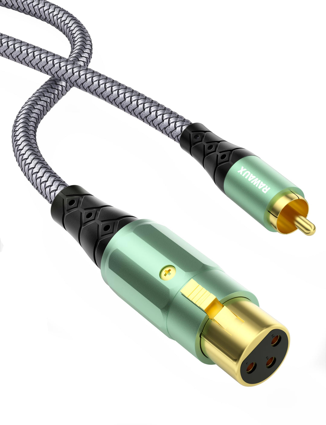 XLR auf Cinch Kabel, Subwoofer Kabel XLR Buchse auf Cinch Stecker Microfonkabel Stereo Audio Microfo