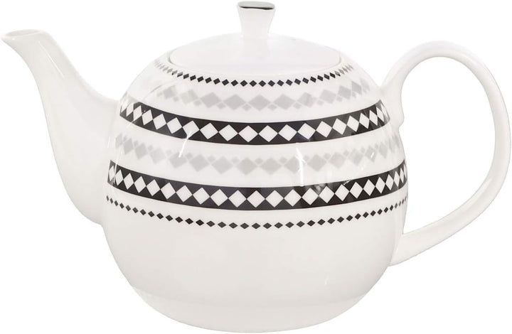 tea4chill Buchensee Porzellan Kanne 1,5 Liter. Elegante Teekanne/Kaffeekanne aus Fine Bone China mit