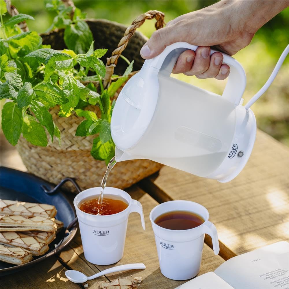 ADLER AD 1381 Wasserkocher aus Kunststoff – Reisegrösse 0,5 l