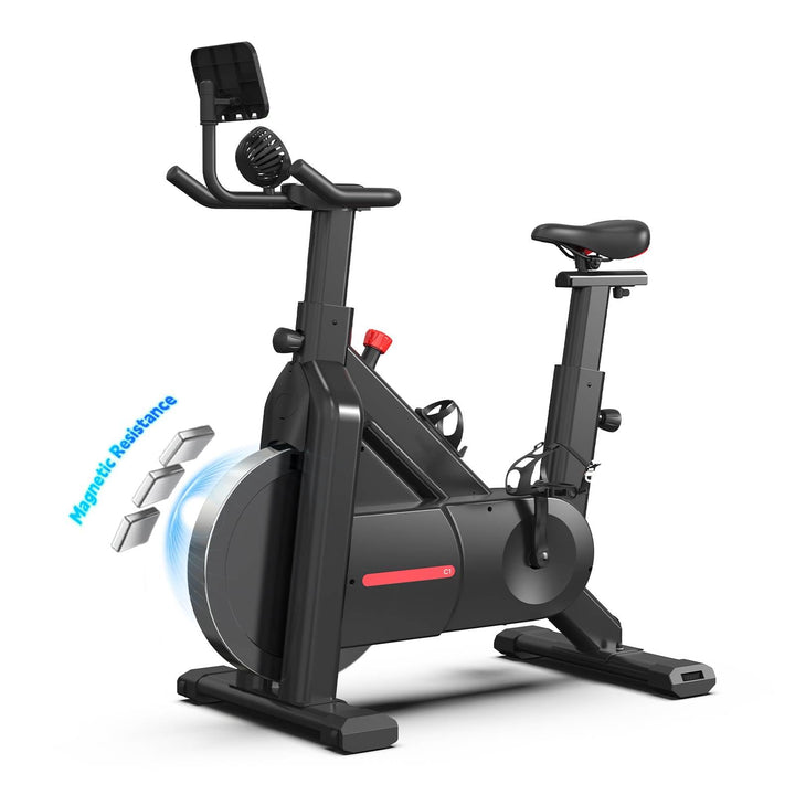 Bluearth Heimtrainer Fahrrad mit Magnetischem Widerstand, Hometrainer Fahrrad mit Smart App, Leise &