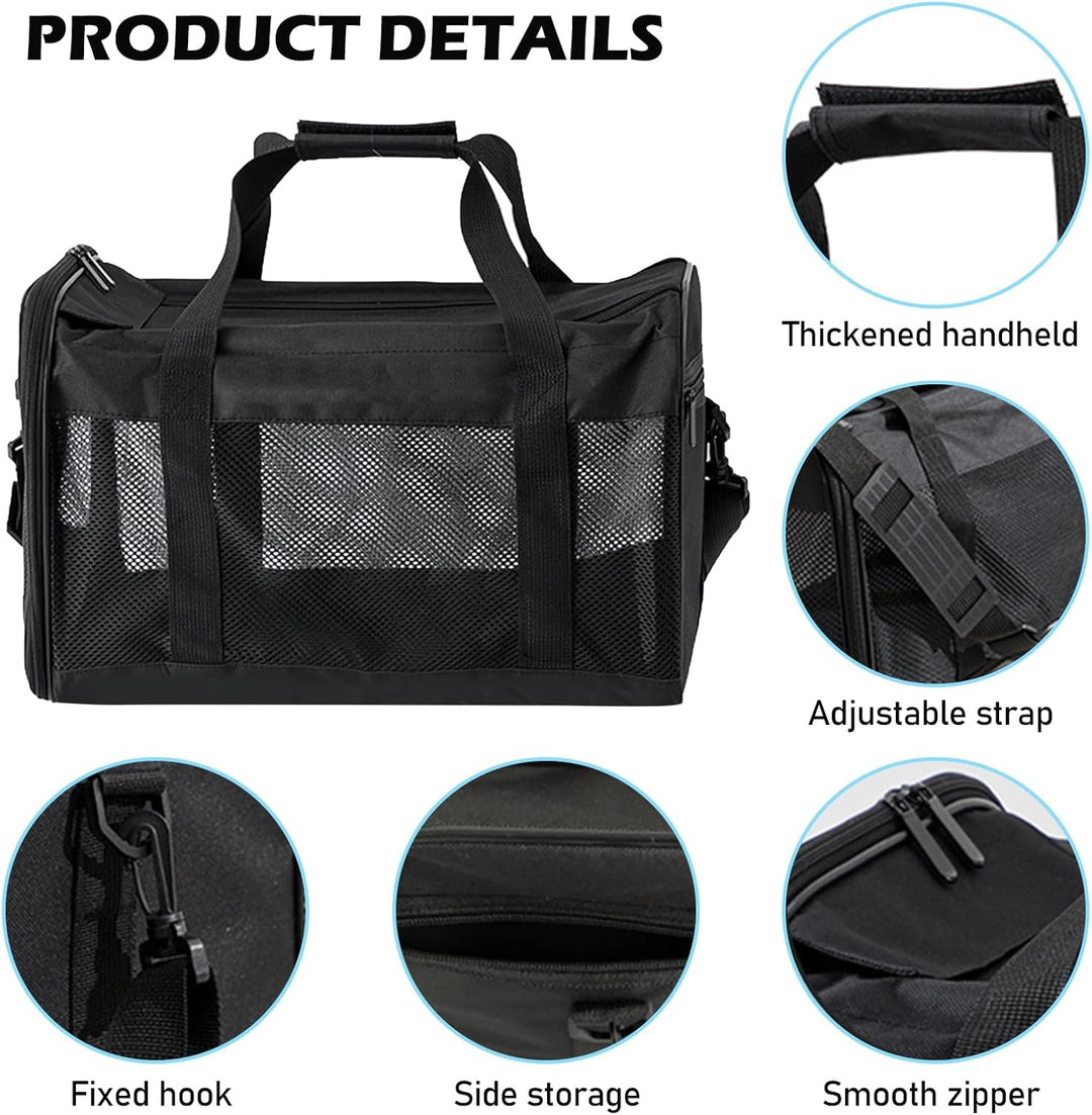 BYZESTY Transportbox Katze Hund Katzentransportbox Hundebox Faltbar Hundetransportbox Katzen Transpo