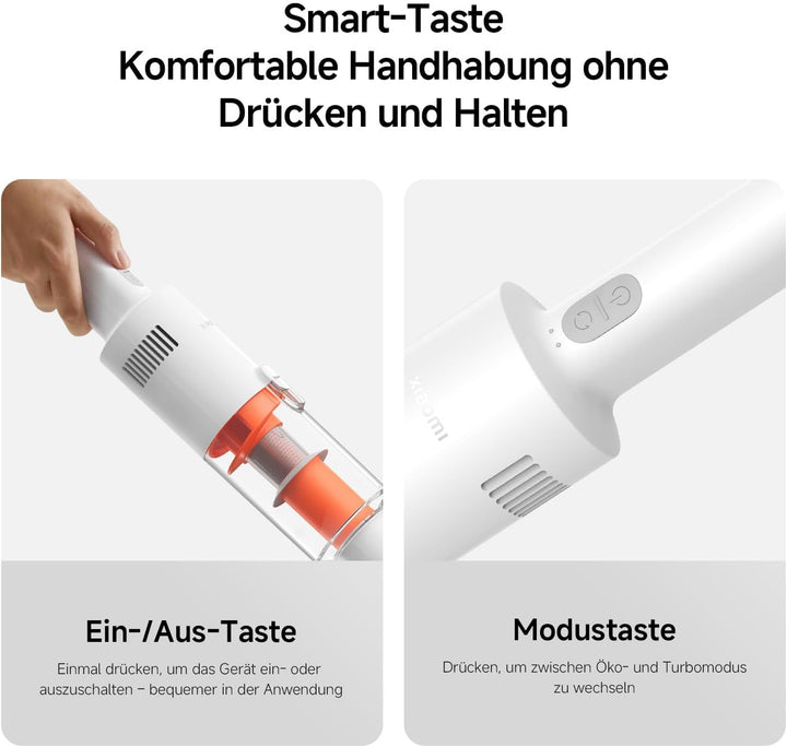 XIAOMI P30 Akku-Staubsauger, 22.000 Pa, 50 AW, bis zu 40 Min., leicht | 5-Stufen-Filtration, nur 860