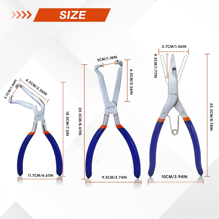 Snap-Ring Pliers 3pcs Abzieher-Zangenset 3pcs-1, 3pcs-1