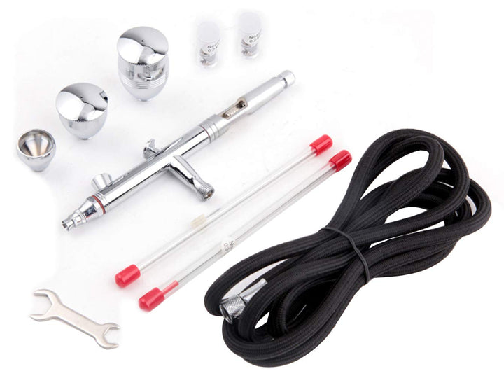 Airbrush Fengda FE-183K Präzisions-Dual-Action-Airbrush-Set für Schwerkraftzufuhr mit 3 Körbchengrös