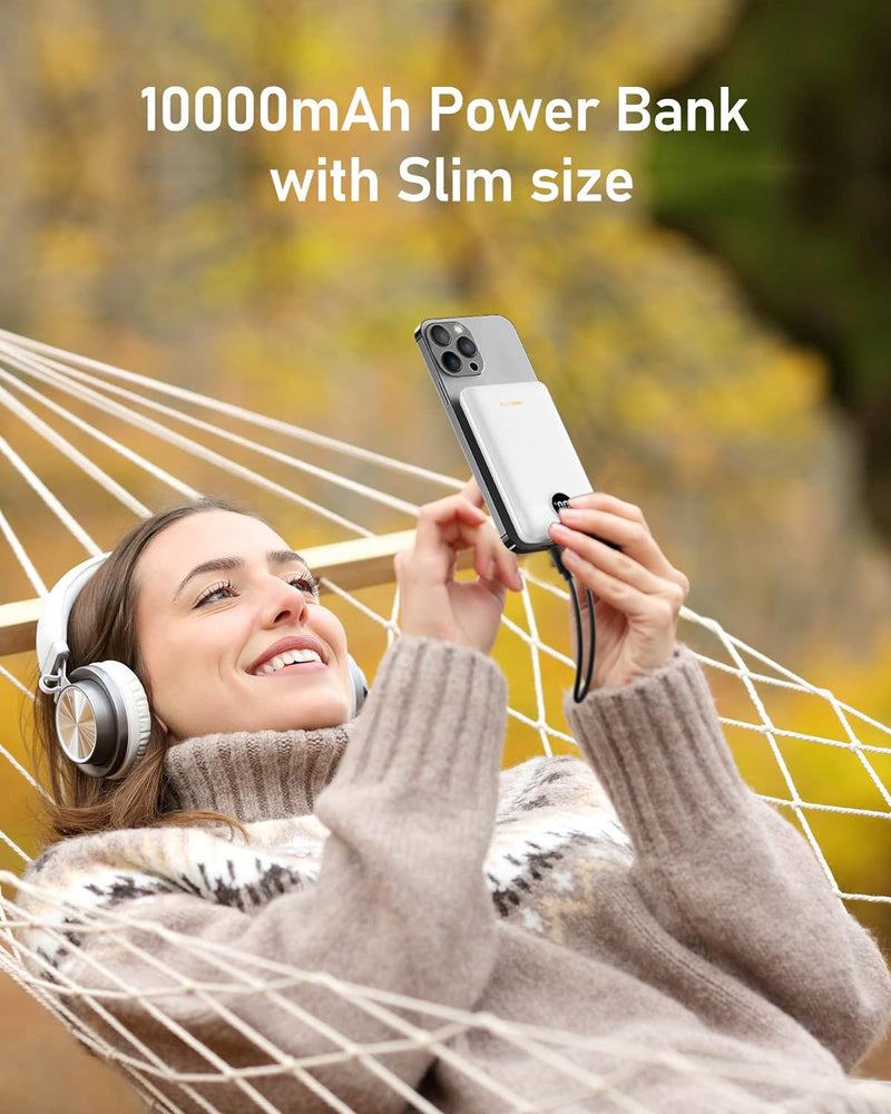Powerbank 10000mAh VEEKTOMX Power Bank Klein Aber Stark 22,5W Mini Power Bank PD3.0 QC3.0 USB C Exte