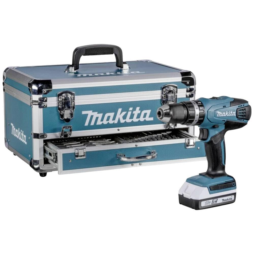 Makita HP488D009 2-Gang-Akku-Schlagbohrschrauber inkl. 2. Akku, inkl. Ladegerät, inkl. Koffer, mit Z