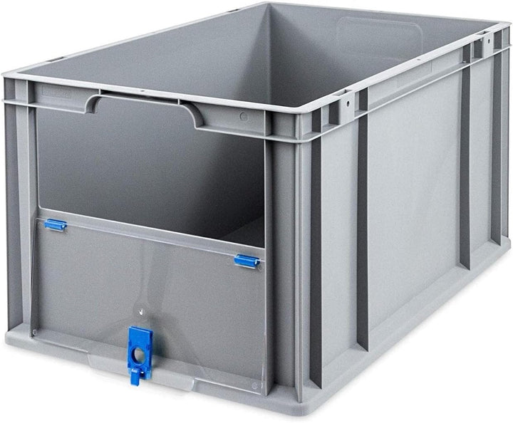 SparSet 10x Eurobox NextGen Insight Cover | HxBxT 32x40x60 | 65 Liter | Hoch/Blau | Eurobehälter, Tr