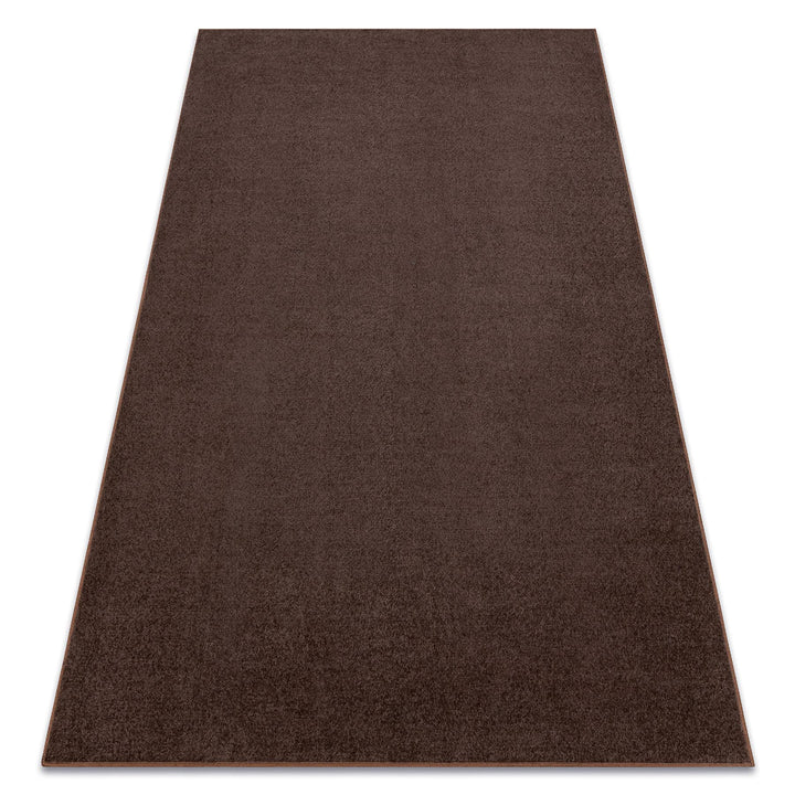 rugsx Einfarbiger Teppich Eton für Zimmer, Wohnzimmer, Schlafzimmer, Teppichboden Auslegware, braun,