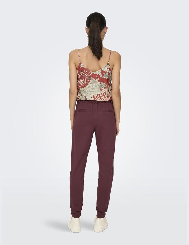 ONLY Female Chino Hose ONLPARIS Slim Fit Chino Hose XXS / 30L Red Mahogany, XXS / 30L Red Mahogany