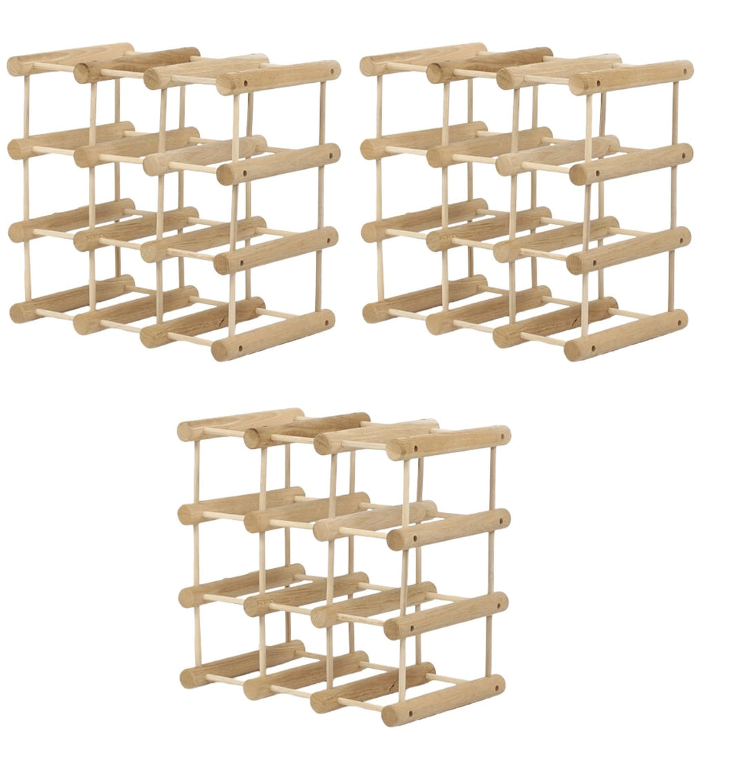 Weinregal Modular EICHE, für 40 Flaschen oder mehr, Flaschenregal, Weinständer, Getränkeregal, Flasc