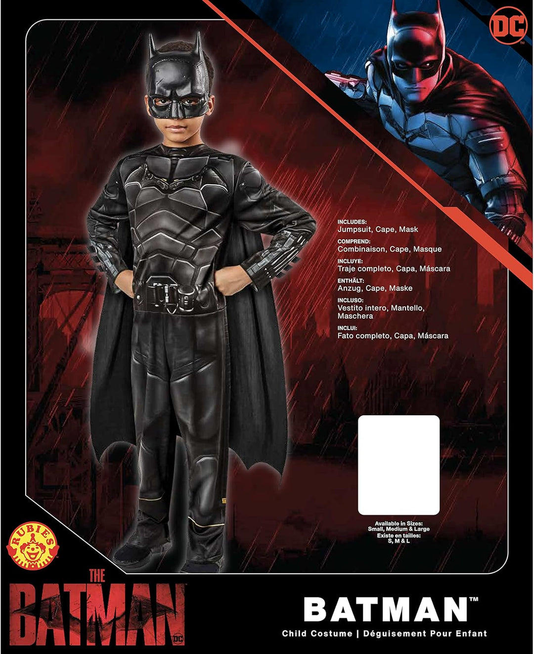 Rubie's Unisex Kinder Batman Classic Inf Kostüm Batman-Kostüm, S