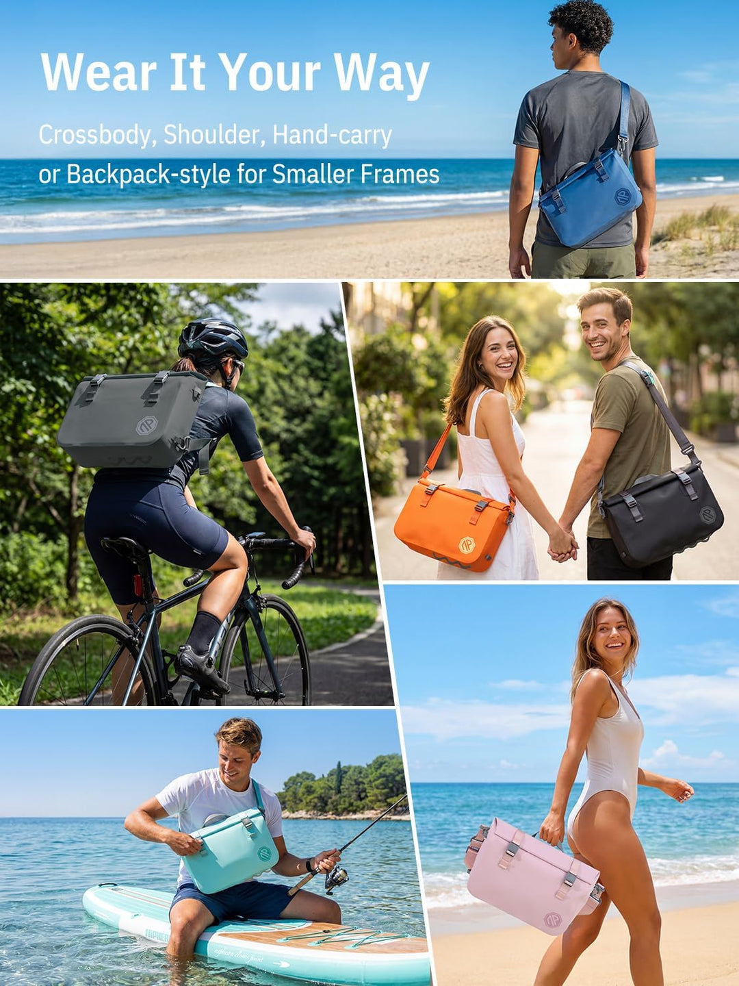 niphean IPX7 wasserdichte Tasche mit Magnetischem Einhandverschluss, Robuste Wasserdichter Beutel fü