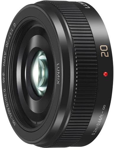 Panasonic H-H020A LUMIX G Festbrennweiten 20mm F1.7 II ASPH. Objektiv (Pancake Objektiv, Filtergröss