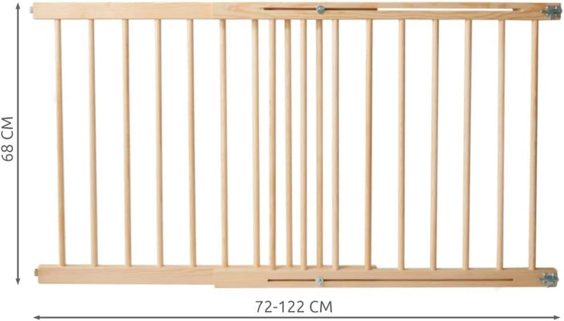 Treppenschutzgitter Türgitter Schutzgitter erweiterbar 72-122 cm Feststellfunktion Türschutzgitter 8