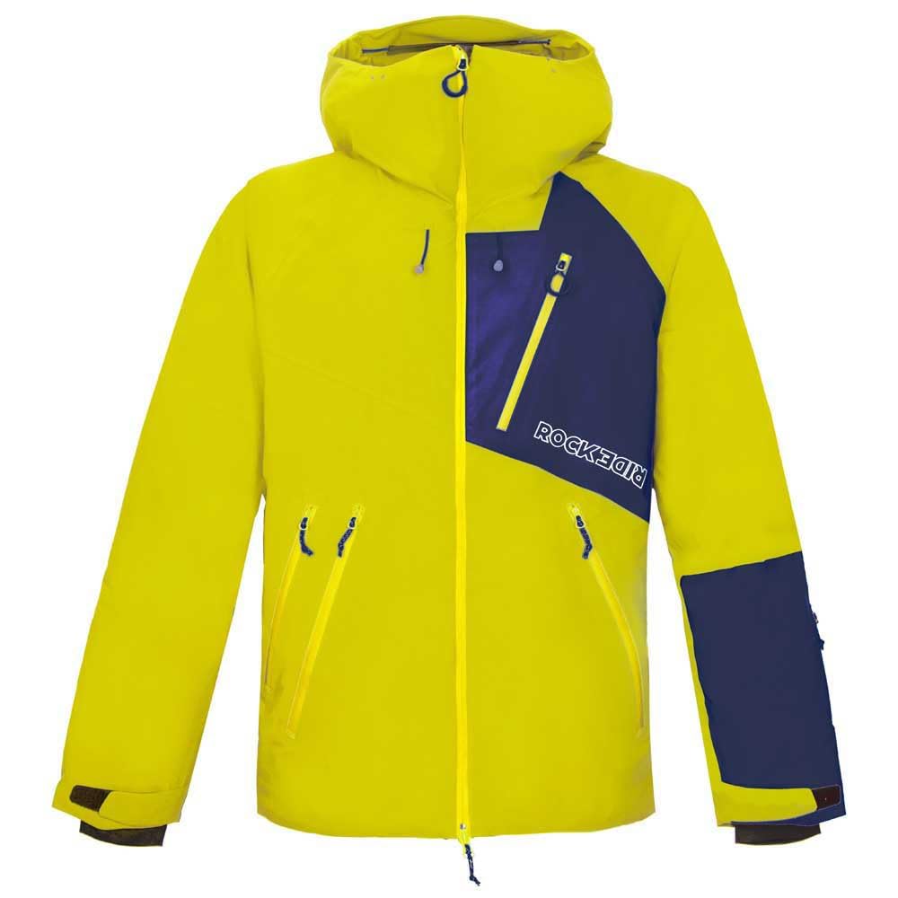 Rock Experience Herren Aiguille Noire Padded Jacket, 1810 CITRONELLE+1330 BLUE NIGHTS