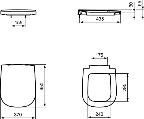 Ideal Standard T639201 Softmood WC-Sitz mit Softclosing