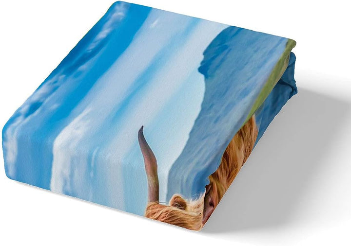 Hochlandkuh Trösterbezug Longhorn Bulle Cattle Bettbezug 135X200 Für Erwachsene Jungen Teens Mann Ru