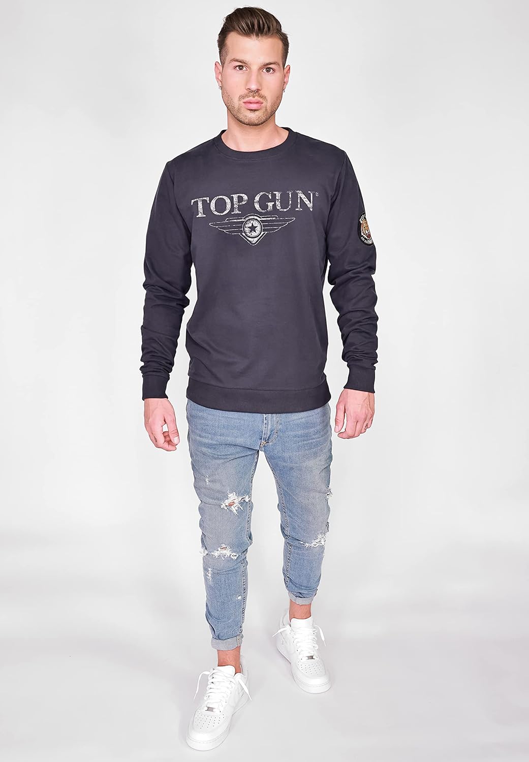 Top Gun Herren Sweater Tg20213005 Navy,L