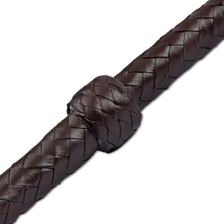 HADZAM Indiana Jones Peitsche, 3 m, 12 Zöpfe aus echtem Rindsleder, Seilkern, BullWhip, viele Farben