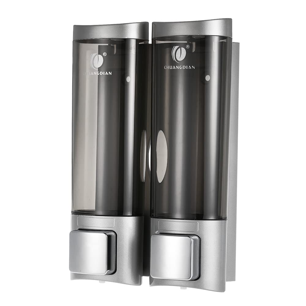 Ailgely Manual Seifenspender Wandhalterung, Ohne Bohren, Handseifenspender, Wandhalterung Doppelflüs