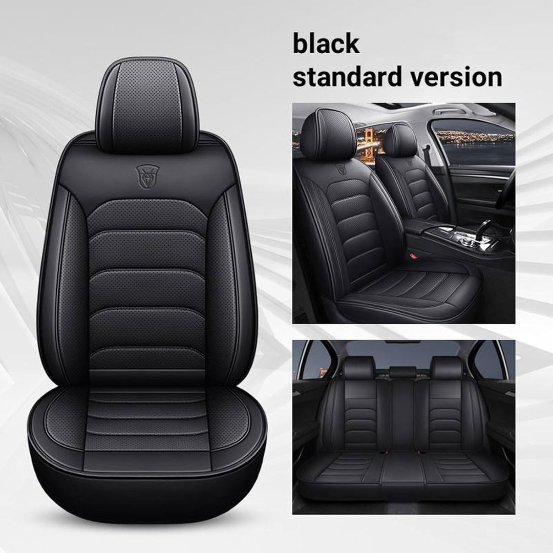Sitzbezüge Auto für V-W Tiguan Allspace Leder Autositzbezüge Set Komplettset Autositzschoner Sitzsch
