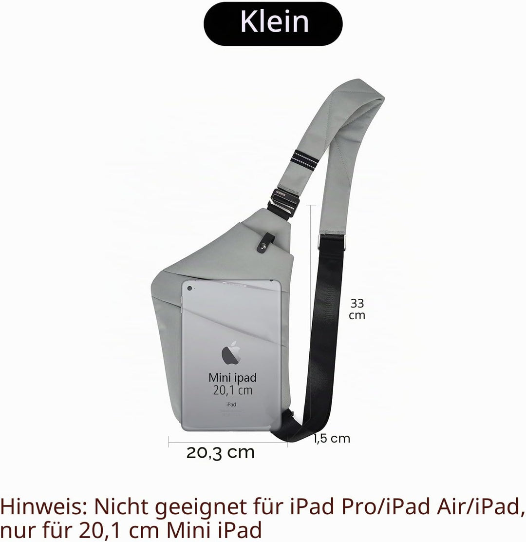 OSOCE Umhängetaschen Herren Wasserfeste Mini Bauchtasche Mehrere Taschen Schultertasche Anti-Diebsta