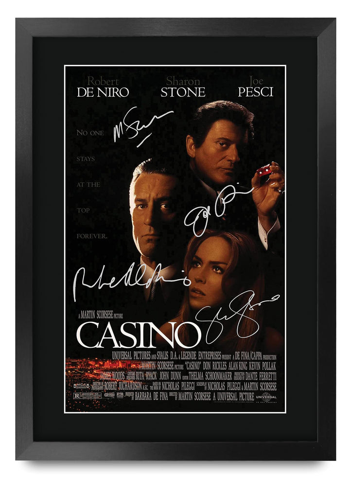 HWC Trading Casino A3 Gerahmte Signiert Gedruckt Autogramme Bild Druck-Fotoanzeige Geschenk Für Film
