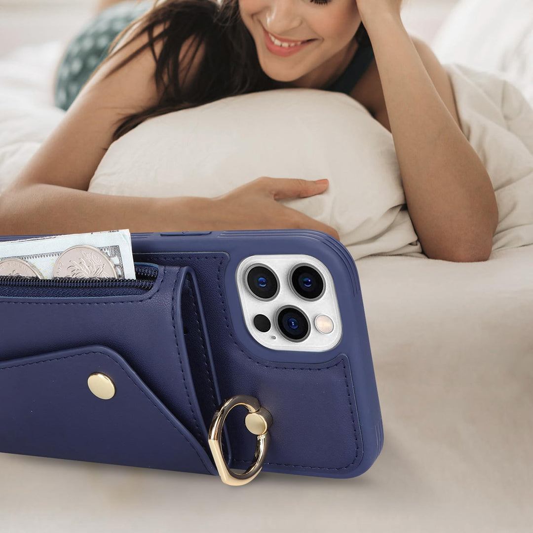 Lipvina Hülle für iPhone 11 Pro Max Hülle mit Band Kartenhalter handyhülle Hülle für iPhone 11 Pro M