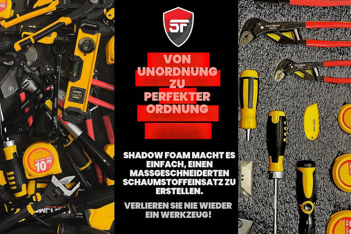 Shadow Foam Multi-Packs - Pack of 3: 600mm x 420mm x 50mm | Cut and Peel Foam für Werkzeugkästen, We