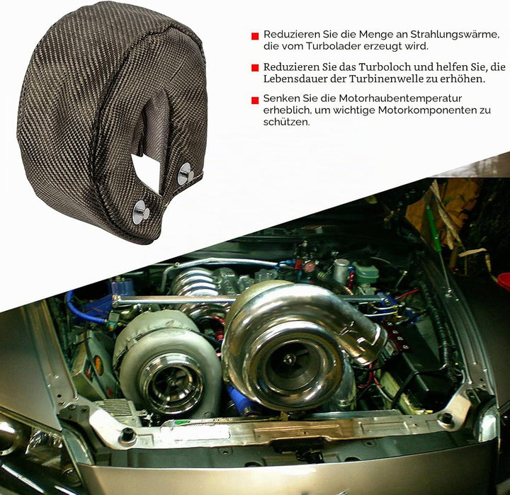 Turbo Hitzeschild, Single Titan Turbo Hitzeschild Decke Barriere Turbolader Abdeckung T3 / GT35 / GT