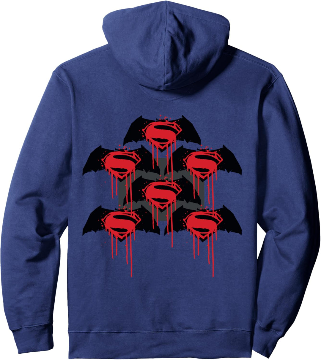 DC Batman V Superman-Logo-Graffiti Pullover Hoodie