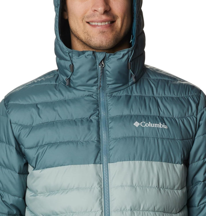 Columbia Herren Powder Lite Kapuzenjacke Niagara, Metall S, Niagara, Metall S