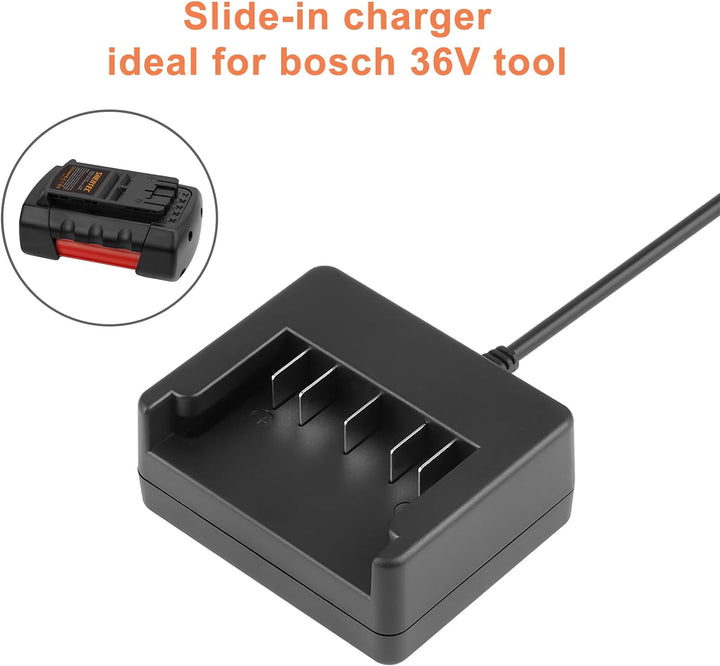 Shentec 36V Lithium akku Ladegerät für Bosch Rotak 32 LI 34 LI 37 LI 43 LI 1600Z0003C