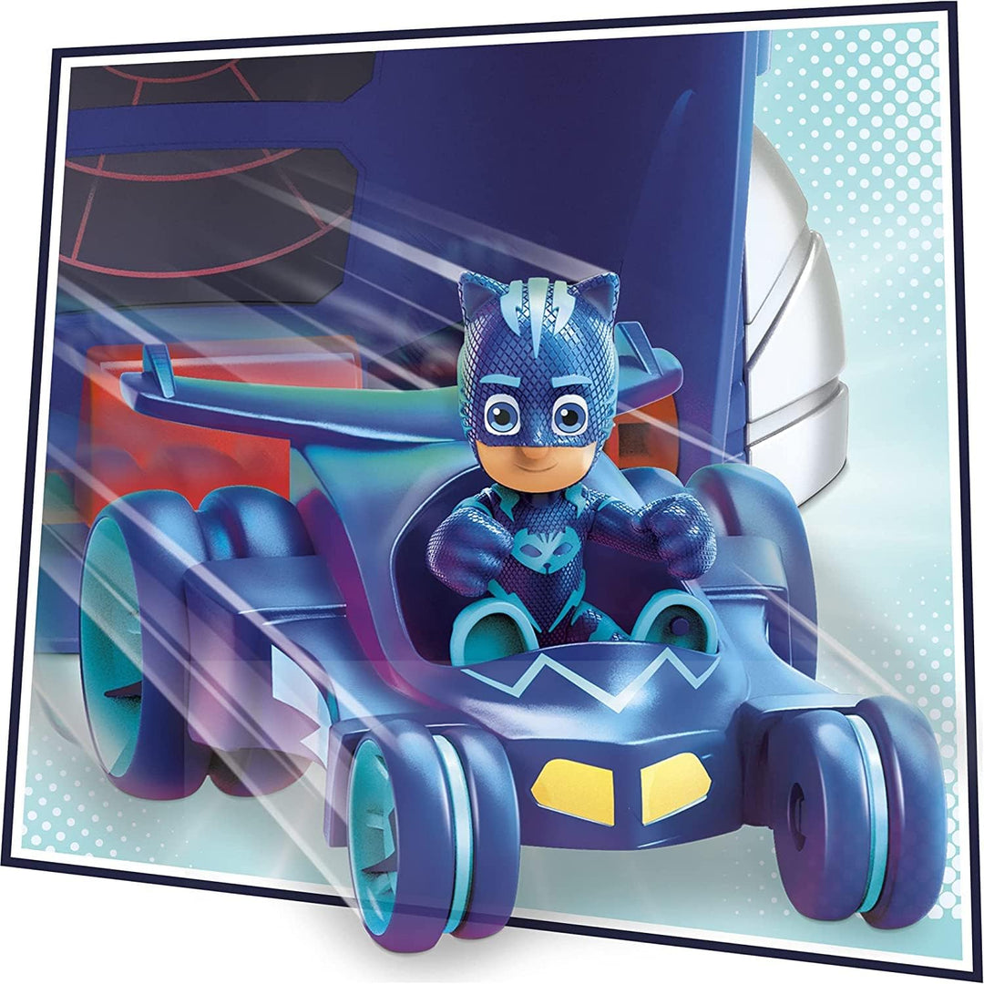 PJ Masks 2-in-1-Hauptquartier Spielset, Hauptquartier und Rakete, Spielzeug für Kinder ab 3 Jahren,