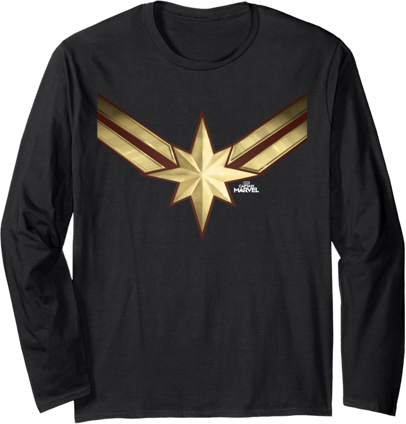 Captain Marvel Star Symbol Langarmshirt