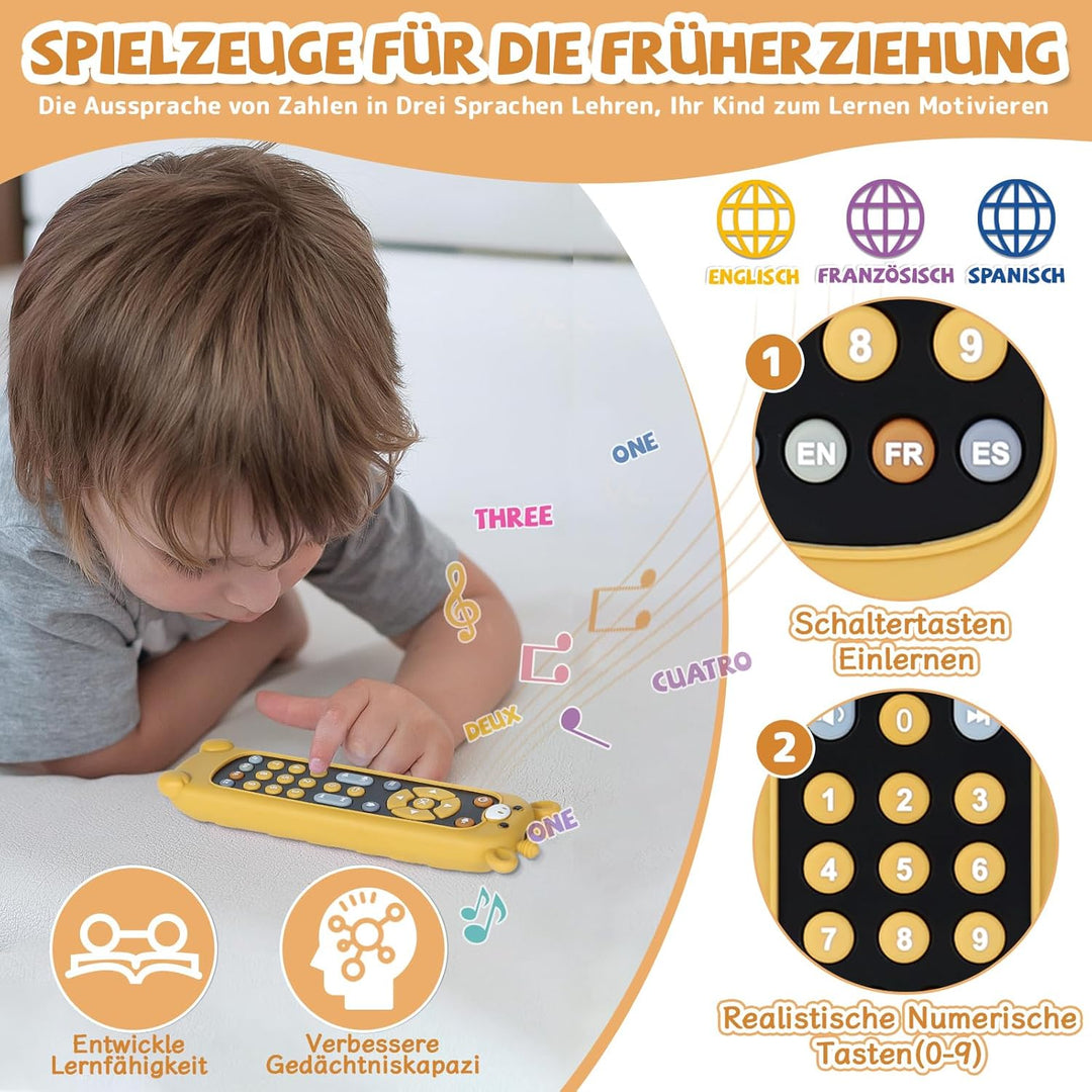 Orzbow Baby Spielzeug 6 Monate +, Einstellbare Lautstärke Baby Fernbedienung Spielzeug, Frühes Pädag
