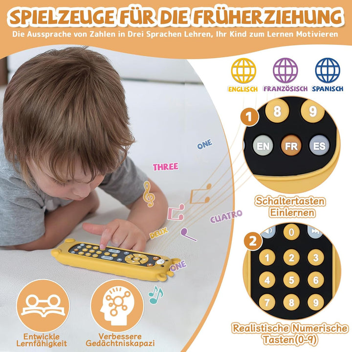 Orzbow Baby Spielzeug 6 Monate +, Einstellbare Lautstärke Baby Fernbedienung Spielzeug, Frühes Pädag