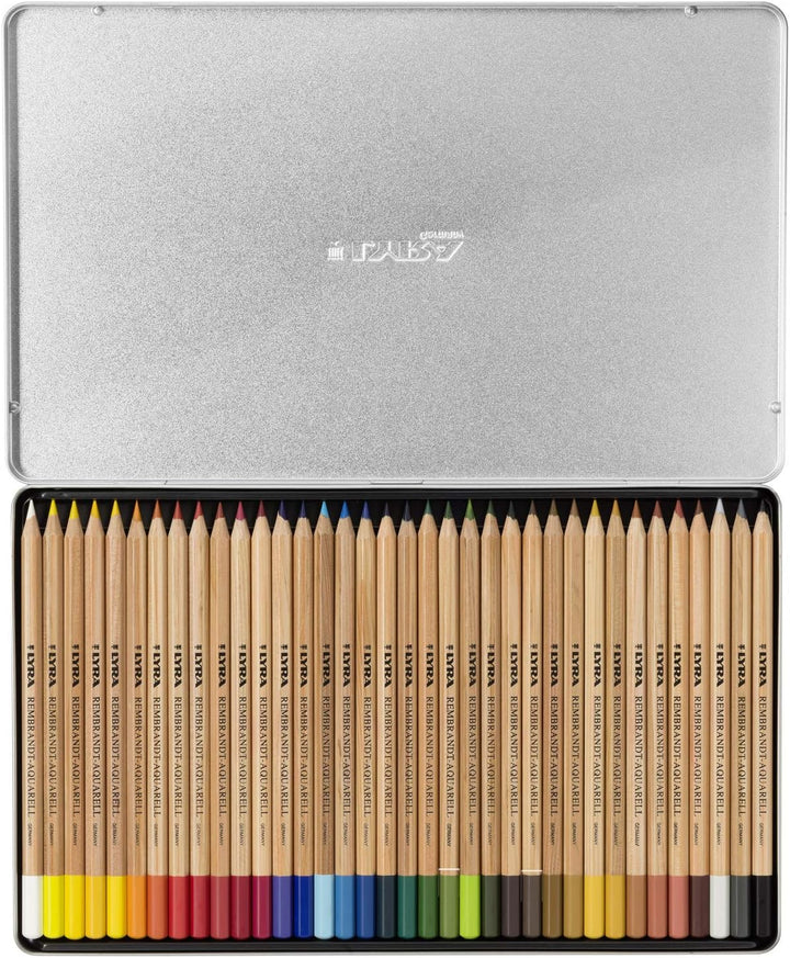 LYRA 2011360 Rembrandt Aquarell - Metalletui mit 36 Aquarellstiften, farbig sortiert, 36 Aquarellsti