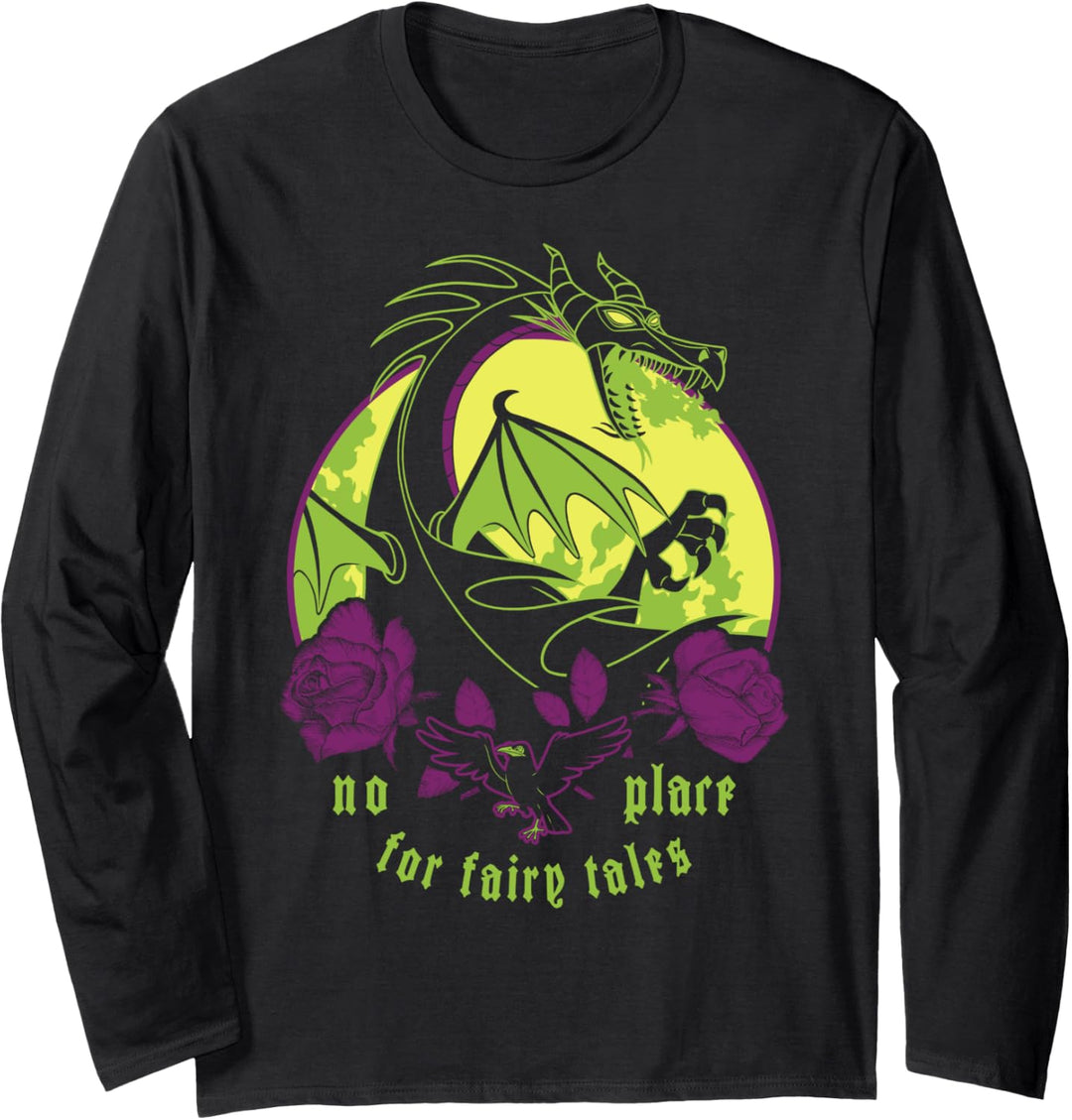 Disney Villains Maleficent Dragon No Place For Fairy Tales Langarmshirt