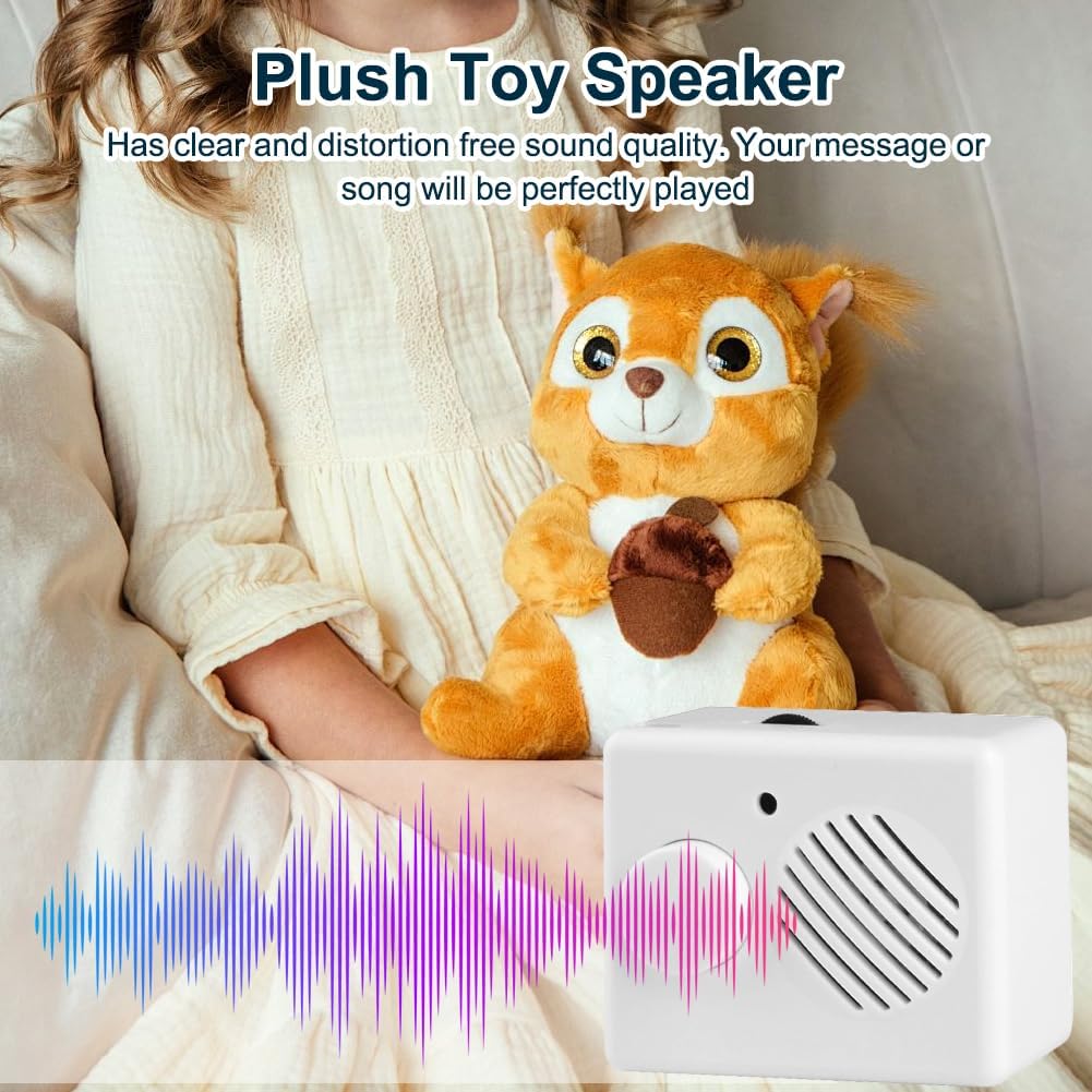 Diktiergerät für Stofftiere 360 Sekunden Aufnahme, Sprachmodul für Kuscheltier & Teddybär, Mini-Me V