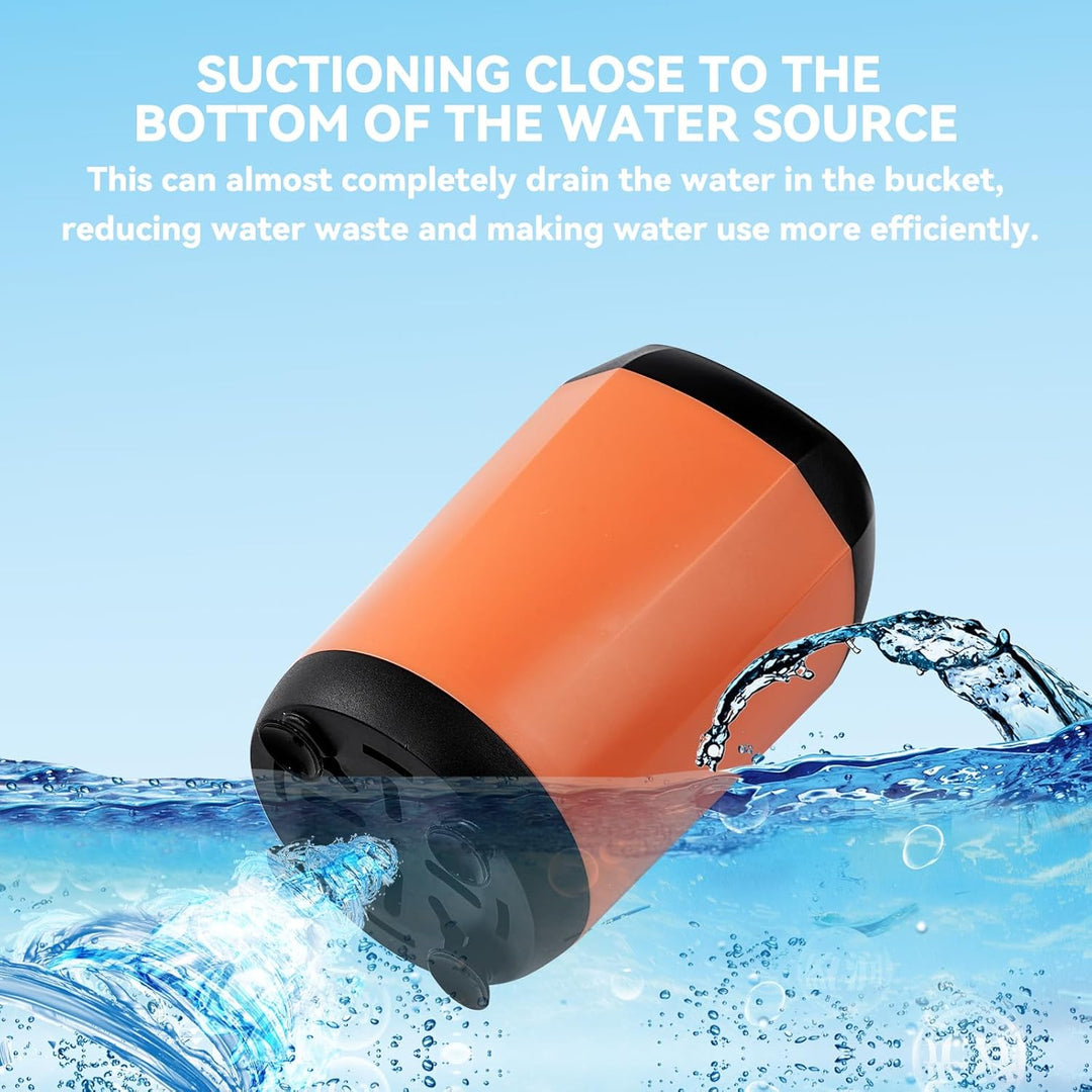 Tragbare Campingdusche, 6000mAh Campingdusche mit Pumpe, 6000mAh Akku und Temperaturanzeige, Mobile